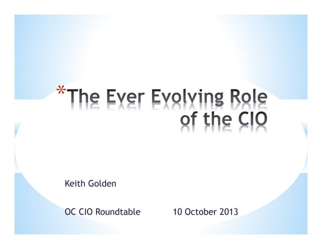 CIO evolution 10102013
