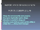 Importance of education