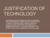 Justification of technology2