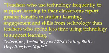 education technology benefits for teachers students 21st century word cloud image picture